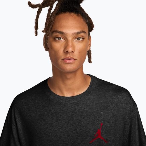 Men's T-shirt  Jordan black/gym red