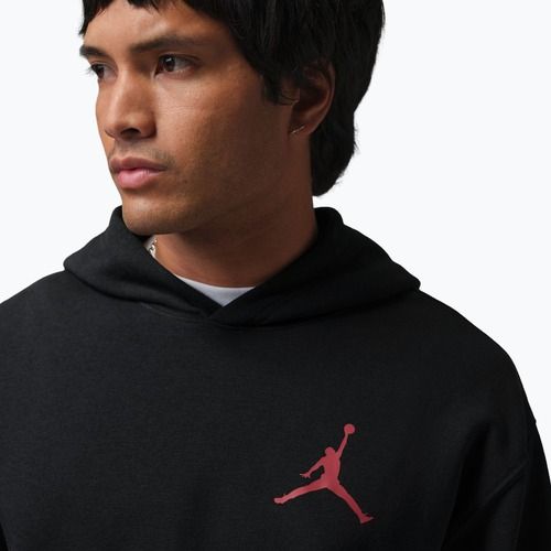 Men's sweatshirt  Jordan Pullover Hoodie black/gym red