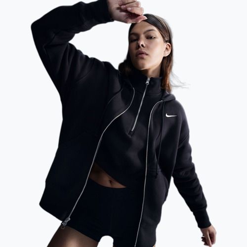 Women's sweatshirt Nike Sportswear Phoenix Fleece black/sail