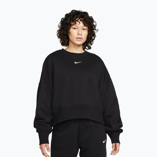 Women's sweatshirt Nike Sportswear Phoenix Fleece Oversized black/sail