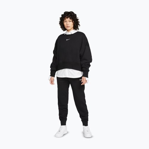 Women's sweatshirt Nike Sportswear Phoenix Fleece Oversized black/sail