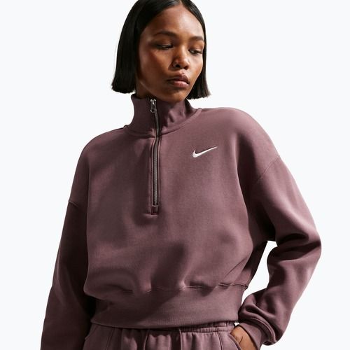 Women's sweatshirt Nike Sportswear Phoenix Fleece 1/2 Zip Cropped tattoo/sail