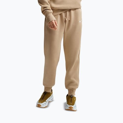 Women's trousers Nike Sportswear Phoenix Fleece Mid-Rise linen/sail