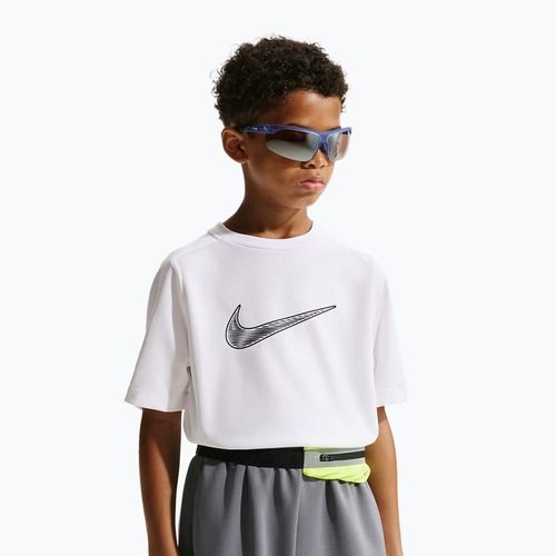 Children's T-shirt Nike Multi Dri-Fit white/black