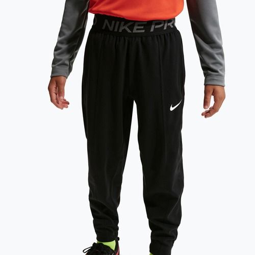 Children's trousers Nike Pro Dri-Fit black/smoke grey/white