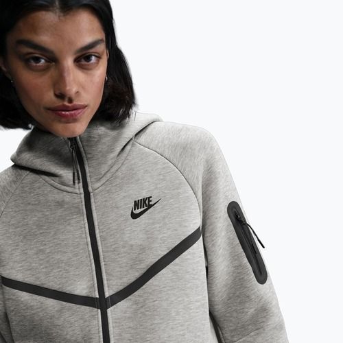 Women's sweatshirt Nike Sportswear Tech Fleece Windrunner dark grey heather/black