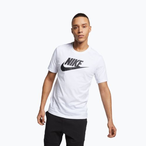 Men's T-shirt Nike Sportswear white/black