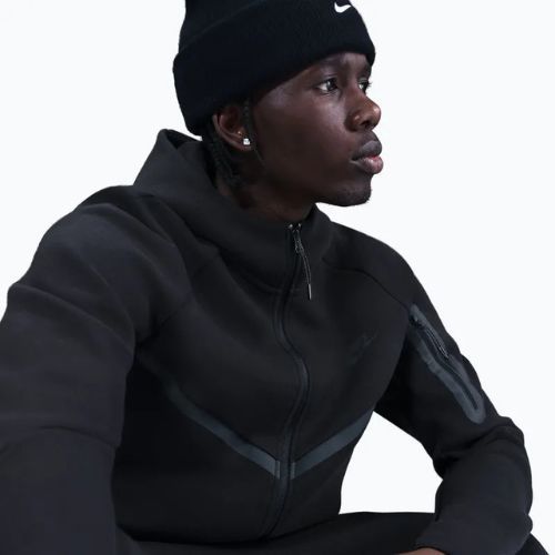 Men's sweatshirt Nike Tech Windrunner Full Zip cave black/black