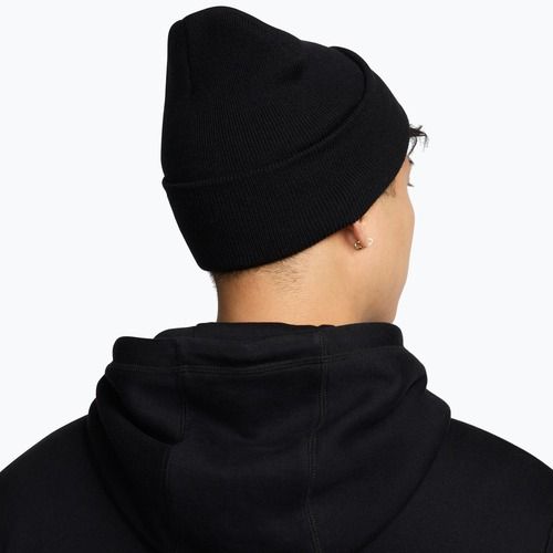Winter hat Nike Peak Swoosh Beanie black/white