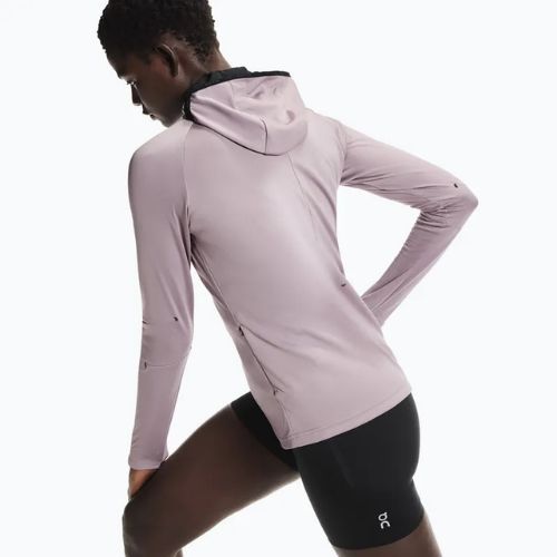 Women's running sweatshirt On Climate Zip Hoodie heron