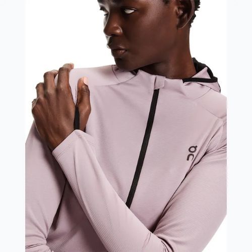 Women's running sweatshirt On Climate Zip Hoodie heron
