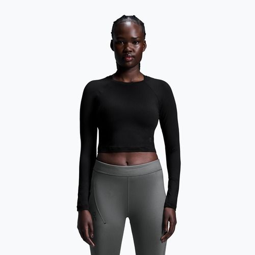 Women's training longsleeve On Running Studio Long-T Crop black