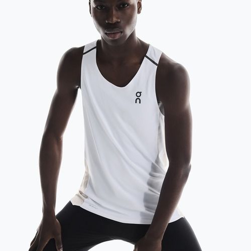 Men's running top On Performance Tank white/silver