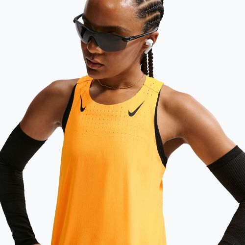 Women's running top Nike AeroSwift Dri-Fit ADV Singlet laser orange/black