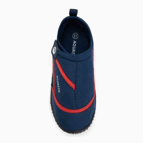 Children's water shoes AQUASTIC Nino navy blue/red