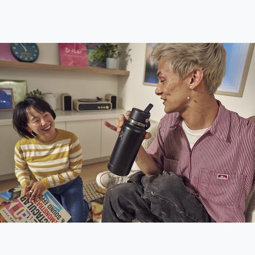 Thermal bottle Hydro Flask Wide Flex Straw 946 ml black