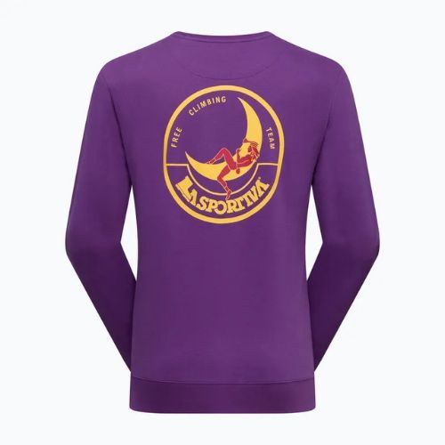 Men's sweatshirt La Sportiva Climbing On The Moon viola/giallo
