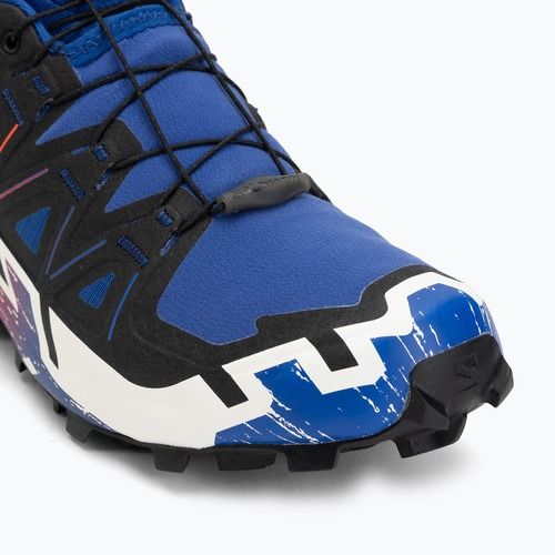 Running shoes Salomon Speedcross 6 GTX surf the web/fiery red/white
