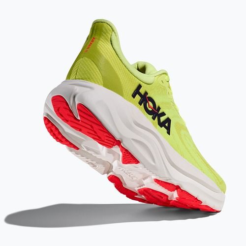 Men's running shoes HOKA Arahi 8 Wide neon yuzu/neon flame