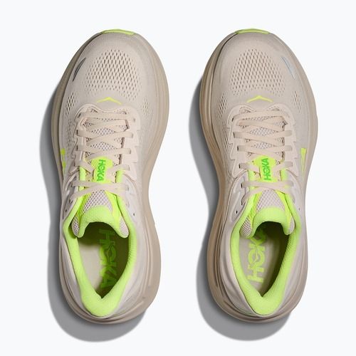 Men's running shoes HOKA Bondi 9 grout/neon yuzu