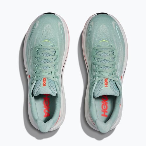 Men's running shoes HOKA Clifton 10 Wide sage/neon flame