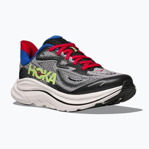 Children's running shoes HOKA Clifton 10 foggy grey/black