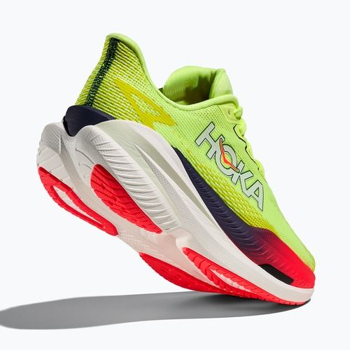 Women's running shoes Hoka Mach X 3 Nneon yuzu/squid ink