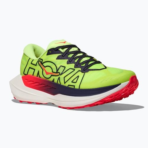 Women's running shoes HOKA Rocket X Trail neon yuzu/neon flame