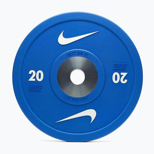 Bumper weight Nike Strength Pro Urethane Bumper Plates 20 kg blue/white