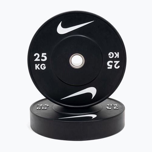 Bumper weight Nike Strength Rubber Bumper Plates 25 kg black/white