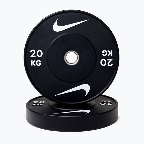 Bumper weight Nike Strength Rubber Bumper Plates 20 kg black/white