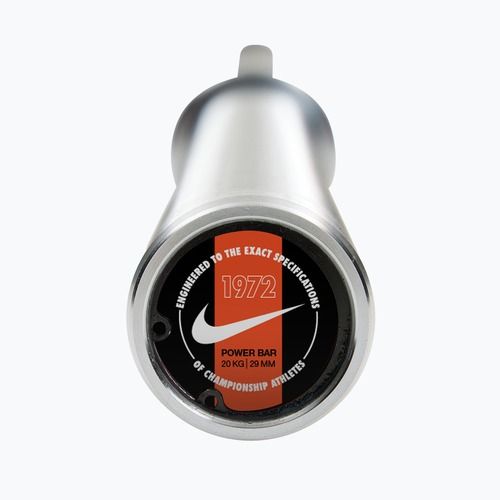 Straight barbell Nike Strength 1972 Power Bar black chrome/orange
