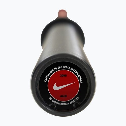 Straight barbell Nike Strength Coated Premium Barbell red swoosh
