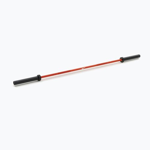 Straight barbell Nike Strength Coated Premium Barbell orange swoosh