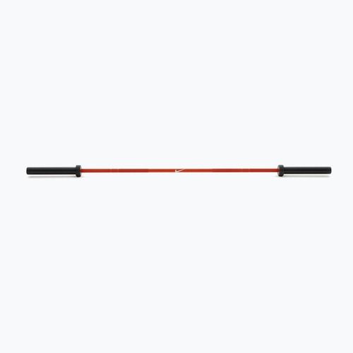 Straight barbell Nike Strength Coated Premium Barbell orange swoosh