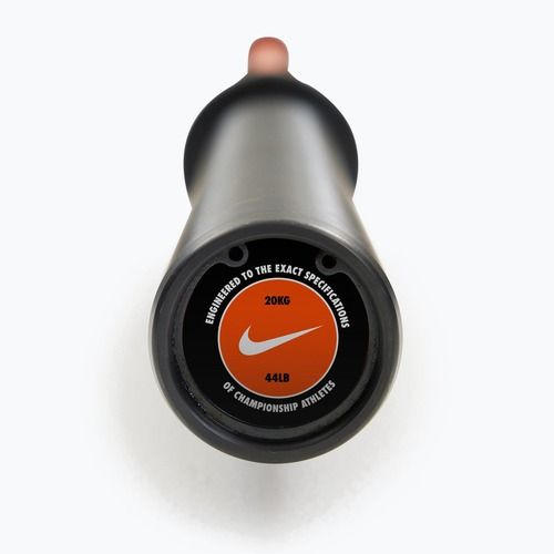 Straight barbell Nike Strength Coated Premium Barbell orange swoosh