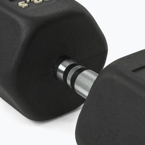 Rubber-coated dumbbell Nike Strength Hex Dumbbell 22,5 kg black/white