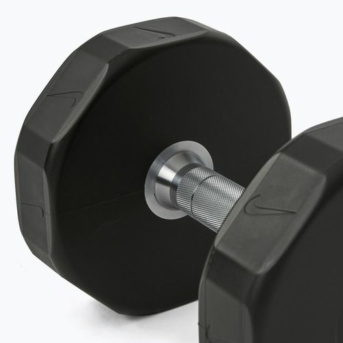 Chrome dumbbell Nike Strength Pro Urethane Dumbbell 14 kg black/white