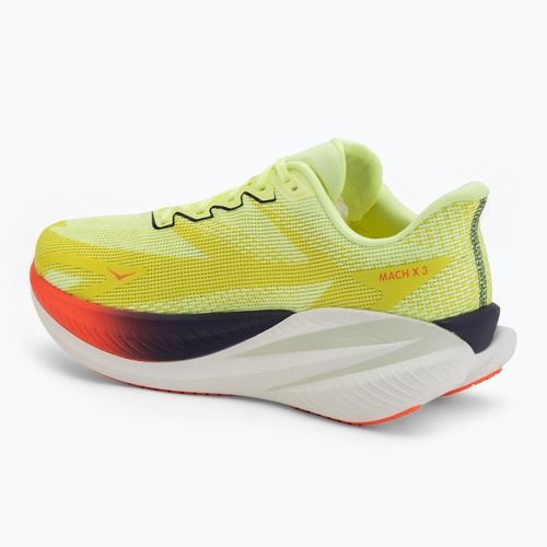 Men's running shoes Hoka Mach X 3 Wide neon yuzu/squid ink