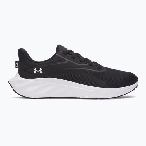 Men's running shoes Under Armour Ascend black/black/metallic silver
