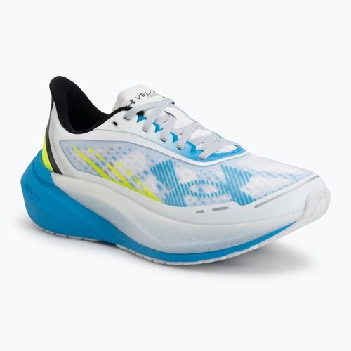 Women's running shoes Under Armour Velociti Distance white/orange bloc/metallic silver