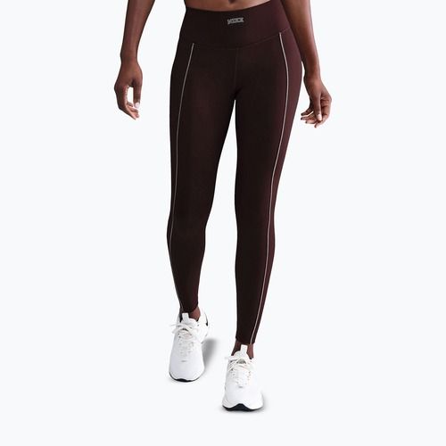 Women's leggings Nike One High-Waisted burgundy crush