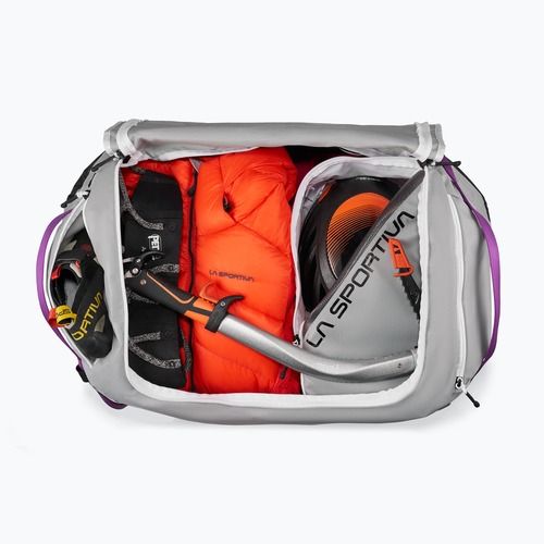 Travel bag La Sportiva Nomad Duffel 70 l chalk/black