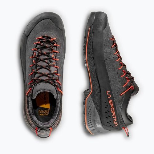 Men's approach shoes La Sportiva TX4 Evo GTX carbon/cherry tomato