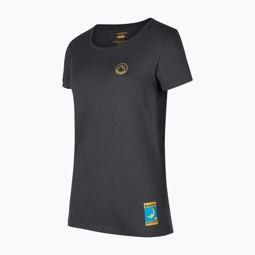 Women's T-shirt La Sportiva Climbing on the Moon black/yellow
