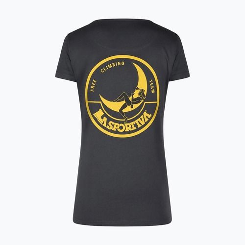 Women's T-shirt La Sportiva Climbing on the Moon black/yellow