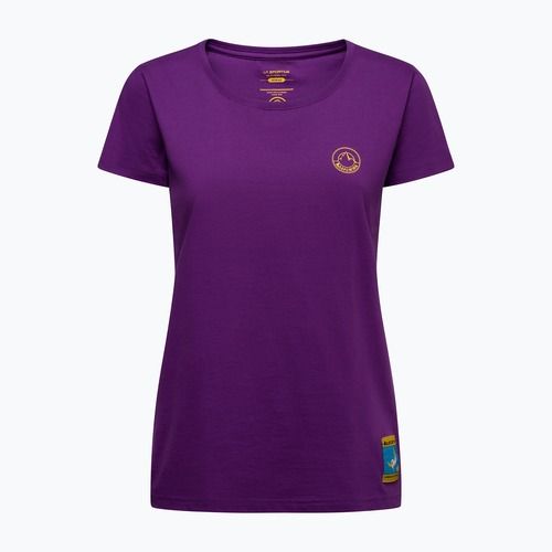 Women's T-shirt La Sportiva Climbing on the Moon viola/giallo