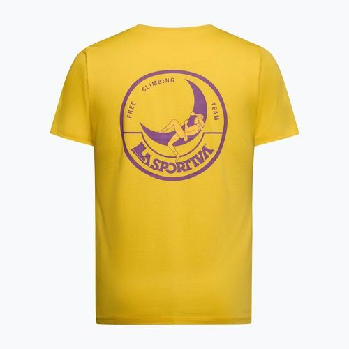 Men's T-shirt La Sportiva Climbing on the Moon giallo/viola