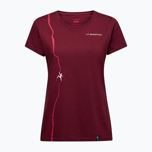 Women's T-shirt La Sportiva Route redwood/azalea