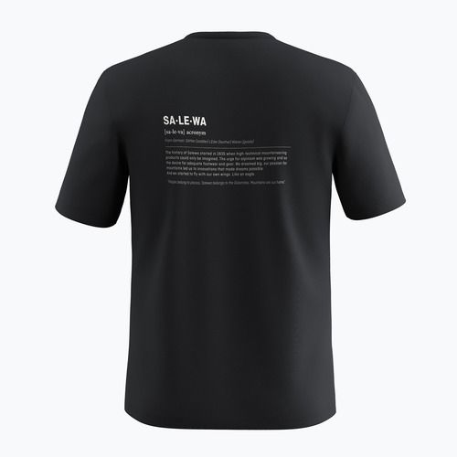 Men's T-shirt Salewa Eagle Vocab black out